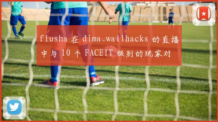 flusha 在 dima_wallhacks 的直播中与 10 个 FACEIT 级别的玩家对战