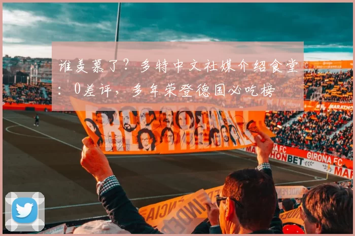 谁羡慕了？多特中文社媒介绍食堂：0差评，多年荣登德国必吃榜